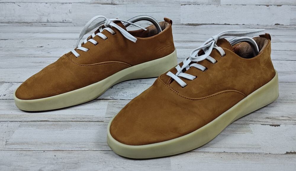 WOLF & SHEPHERD CRUISE Lace Up Men's 8/Women's 10 Tan Suede Sneakers Beige Soles